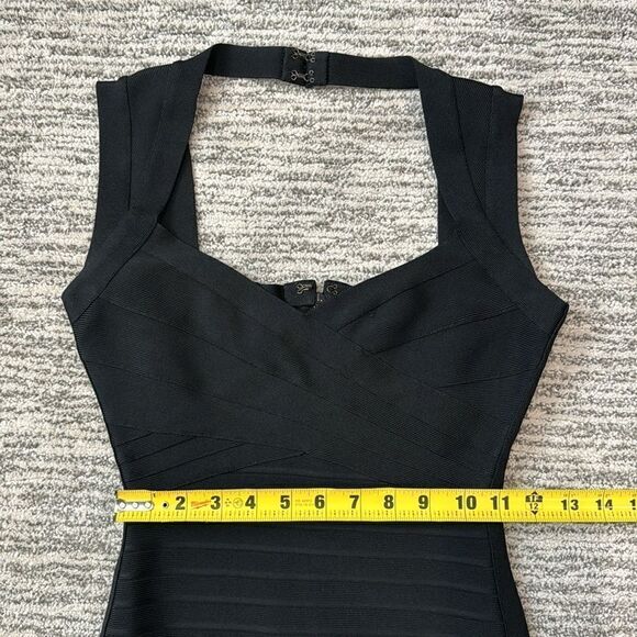 NWT HERVE LEGER Sarai Bandage Mini Dress Black Small - Picture 9 of 16